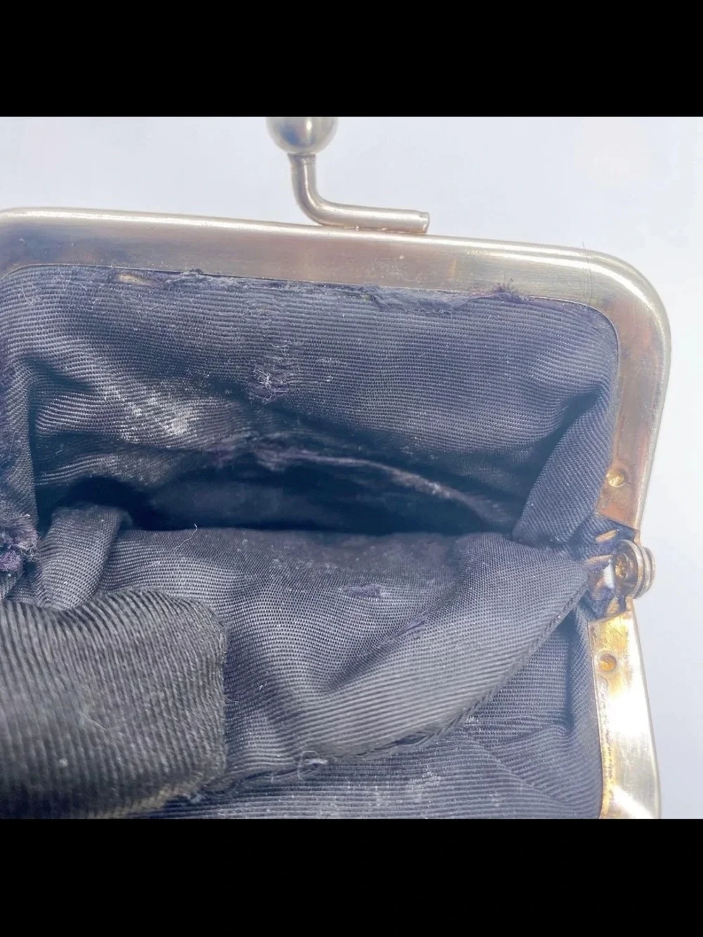 Dior Black and Beige Monogram Kiss-Lock Cosmetic Pouch